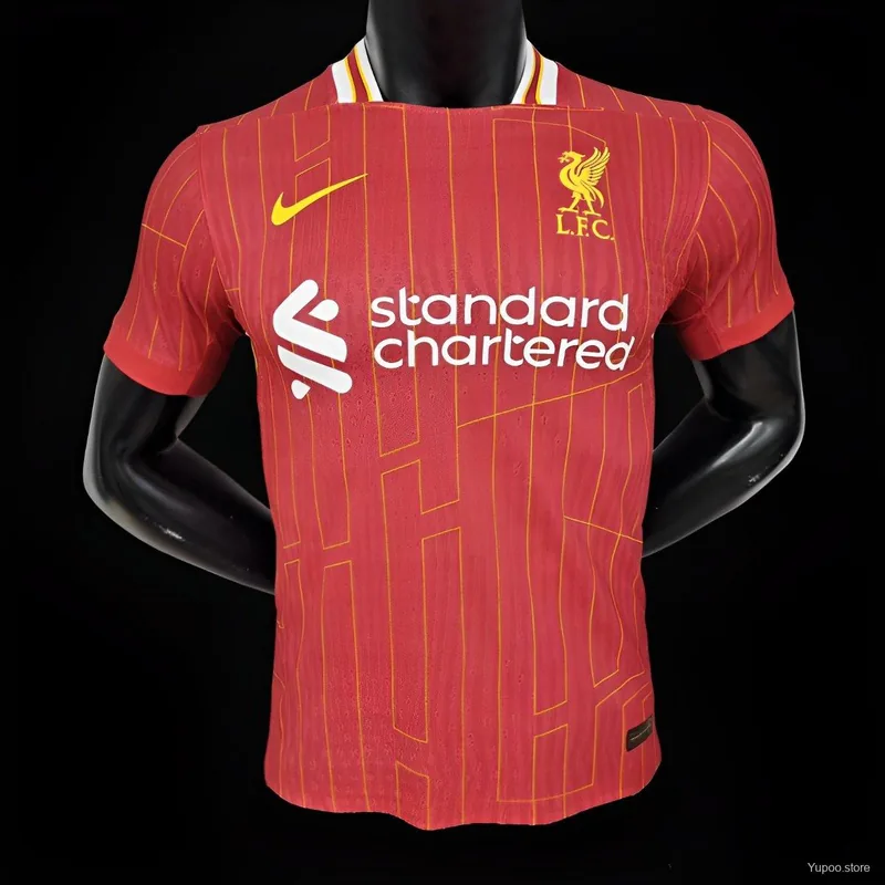 Camiseta Liverpool 2024/25 LOCAL MANGA CORTA VERSION JUGADOR
